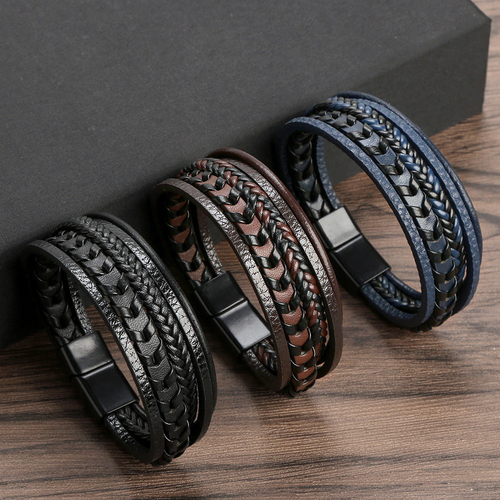 Multi-layer Leather Rope Woven Bracelet