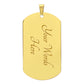 To My Son Dogtag