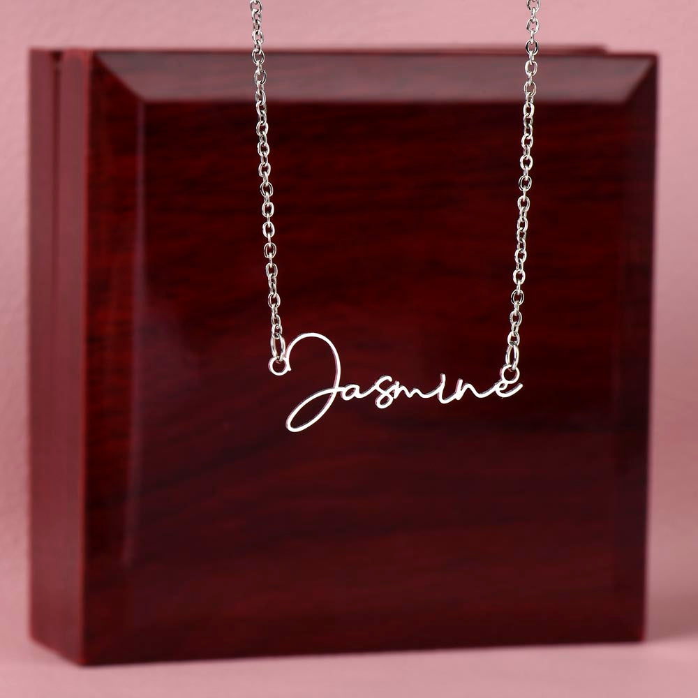 Custom Signature Name Necklace: Wear Your Identity with Elegance